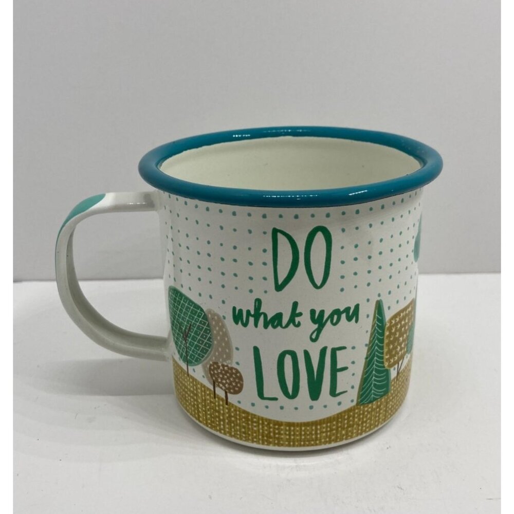 Enamel Metal Do What You Love Coffee Tea Mug